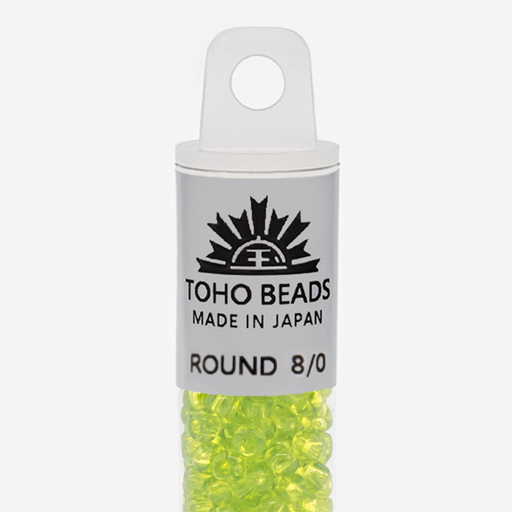 Японский бисер TOHO Round 8/0 (№4), прозрачный