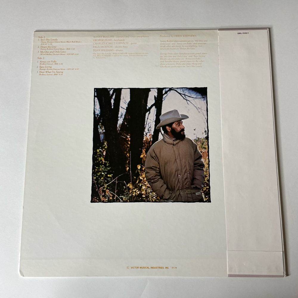 Винтажная виниловая пластинка LP Sonny Rollins Easy Living (Japan 1978) (Obi)