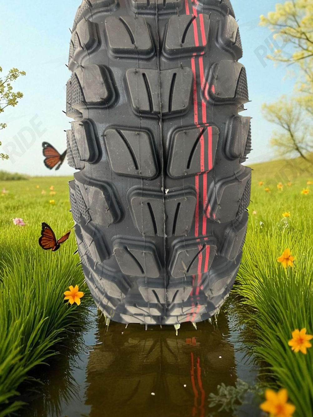Покрышка Tuovt 11 дюймов (90/65-6.5) для электросамоката Kugoo M5, Dualtron Thunder