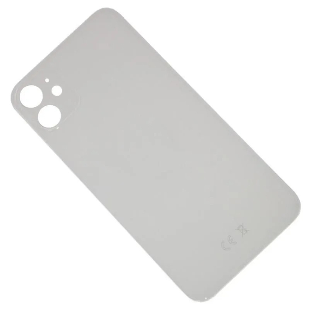 Задняя крышка для Apple iPhone 11 Белый (стекло, широкий вырез под камеру) - Премиум