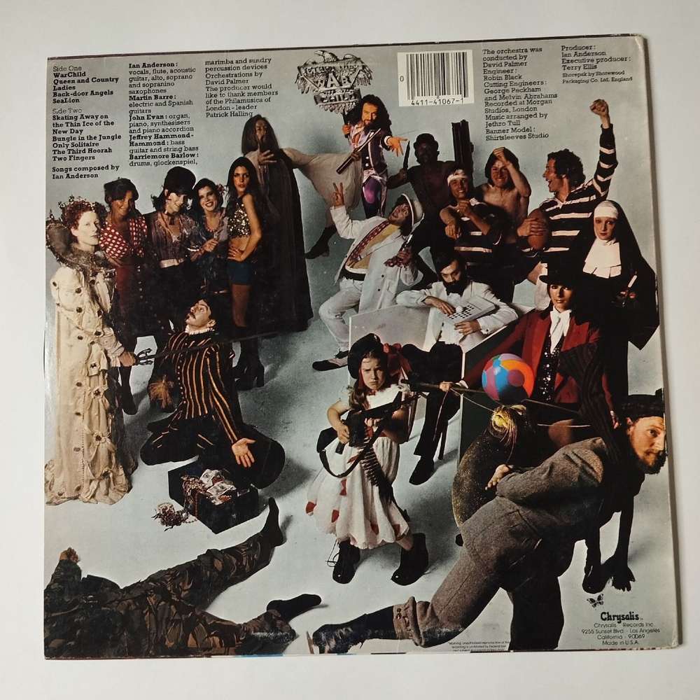 Винтажная виниловая пластинка LP Jethro Tull War Child (USA 1983) Queen And Country