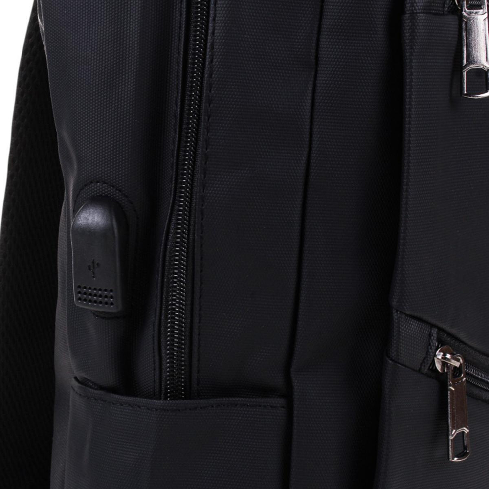 Рюкзак молодежный 43*31,5*12см, 1 отдел, 2 кармана, отсек д/ноутб,черный