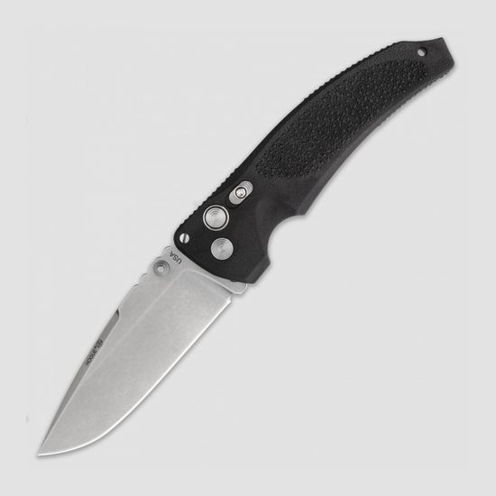 Складной нож HOGUE «EX-03 Stone Tumbled Drop Point Blade» HG/34350TF c клинком из стали 154CM, рукоять PPS (Инженерный пластик)