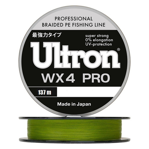 Шнур ULTRON WX 4 PRO 0,10 мм., 6,0 кг, 137 м, хаки