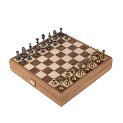 Шахматы классические 27х27см Manopoulos Wooden Chess фигуры в деревянной коробке
