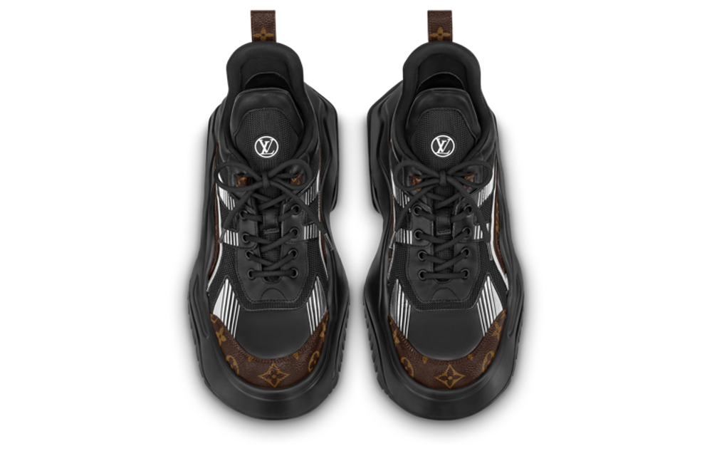 LOUIS VUITTON Archlight 2.0 Platform Sneakers "Black White With Brown Monogram"