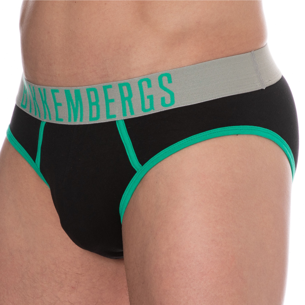 Мужские трусы брифы (черный,синий, белый) набор 3 в 1 Bikkembergs SPORTY BKK1USP12TR