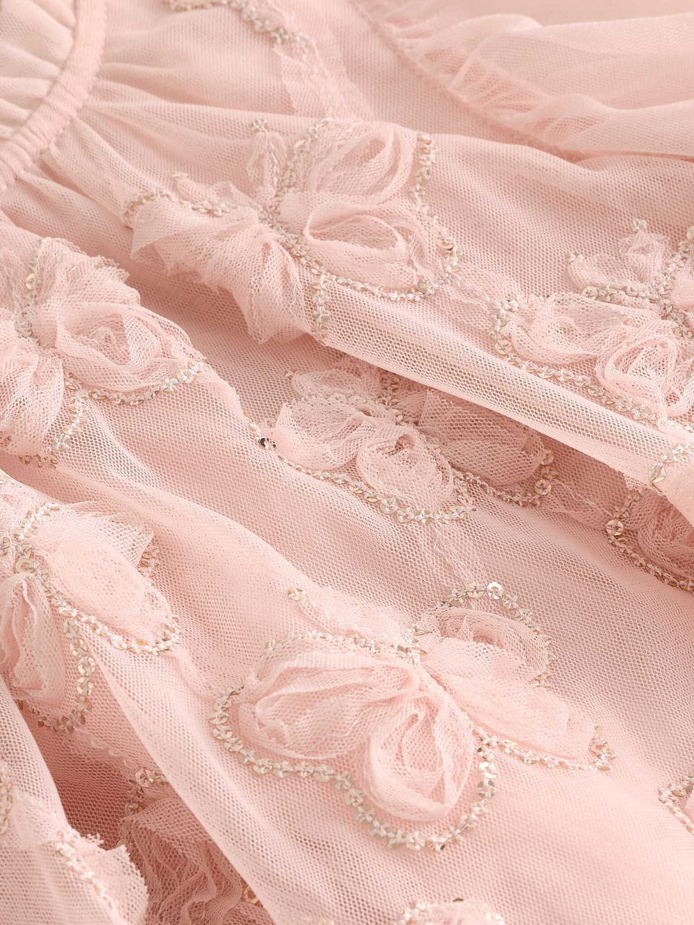 Платье для девочки Next B41-774, Персиковый