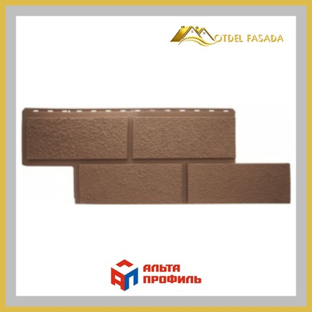 Фасадная панель Альта-Профиль Неаполь ЭКО  Терракотовый 1000*430мм 0,43м2