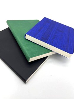 Набор 3 блокнота 88л (138*102мм) лин. графит, зеленый, синий (5447-9)