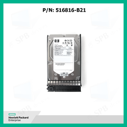 Жесткий диск для сервера HP 450GB hot-swap dual-port SAS hard disk drive - 15,000 RPM, 6Gb/sec transfer rate, 3.5-inch large form factor (LFF) 516816-B21