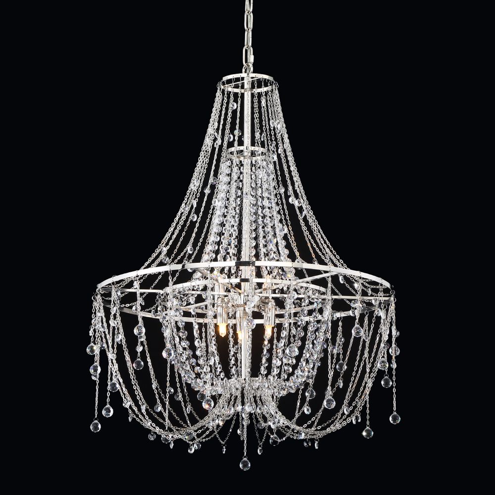 Люстра P168288M chrome