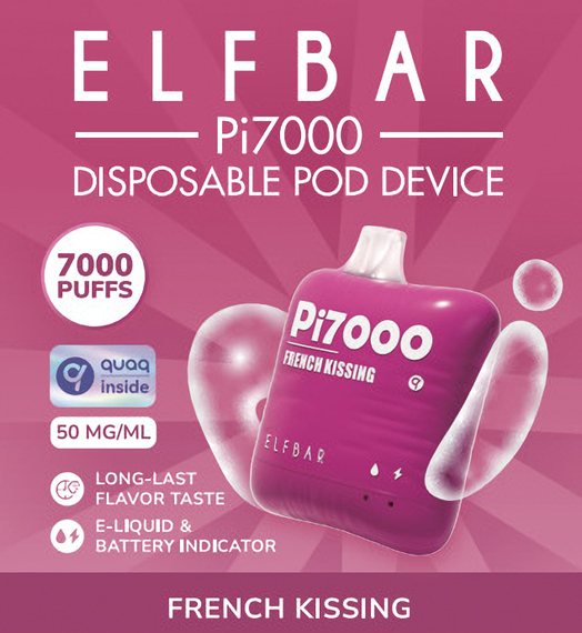 Elf Bar PI7000 - French Kissing (5% nic)