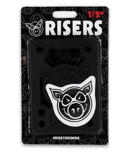 Подкладки для скейтборда Pig Piles 1/2" Hard Risers Black
