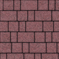 ТРОТУАРНАЯ ПЛИТКА СТАРЫЙ ГОРОД - Б.1.ФСМ.6 ГРАНИТ КРАСНЫЙ С ЧЁРНЫМ, КОМПЛЕКТ ИЗ 3 ВИДОВ ПЛИТ