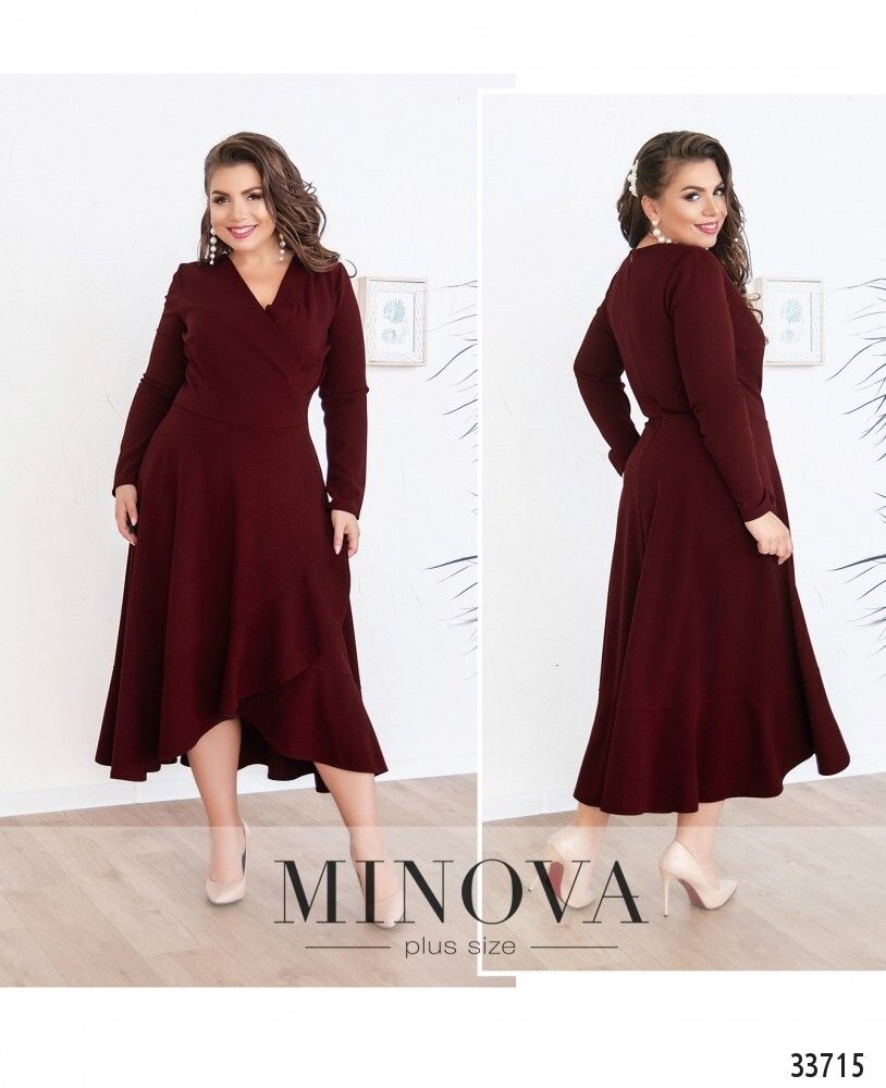 Платье 3121Б-бордо Minova