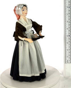 Фарфоровая кукла коллекционная  Костюм служанки 18 век Франция. Сувенир ручной работы