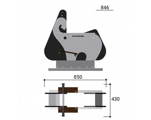 Качалка на пружине 1х Romana 108.29.00-05