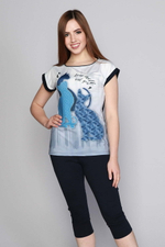 К/ж "СТАТУЭТКА" футболка+бриджи КЖ 0170