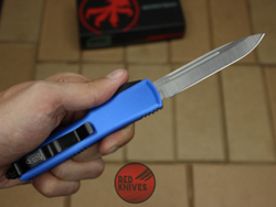 Нож Microtech Ultratech S/E - синяя рукоять, стандартный клинок сатин RK-379