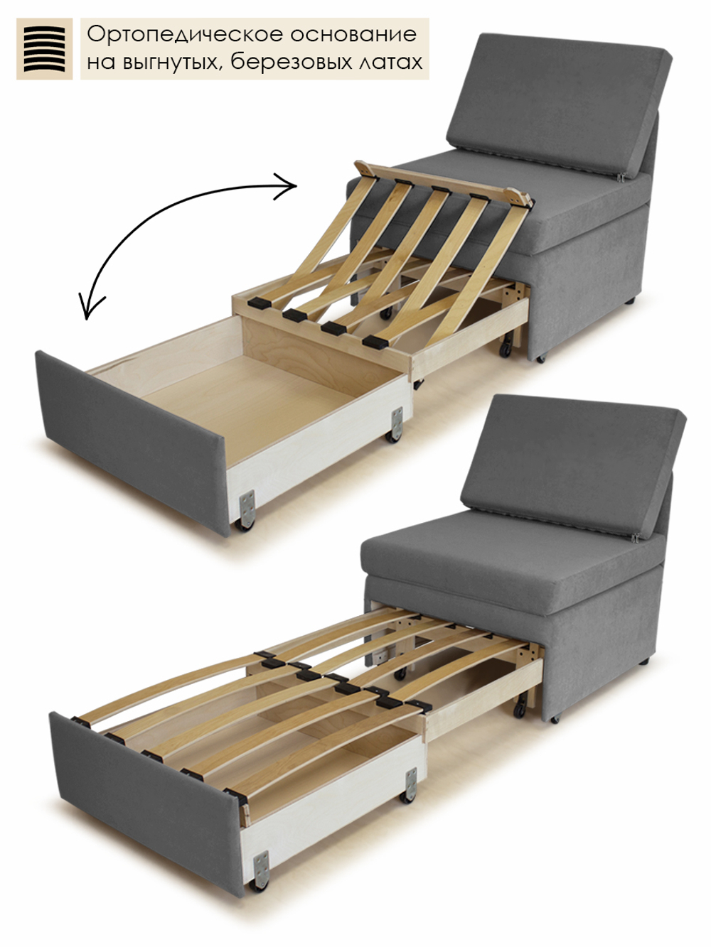 Кресло-кровать "Миник" 70 см