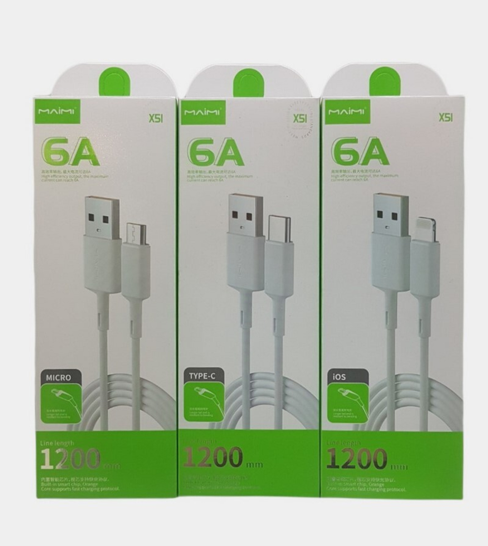 Кабель USB - Micro MAIMI X51 (белый) 1м