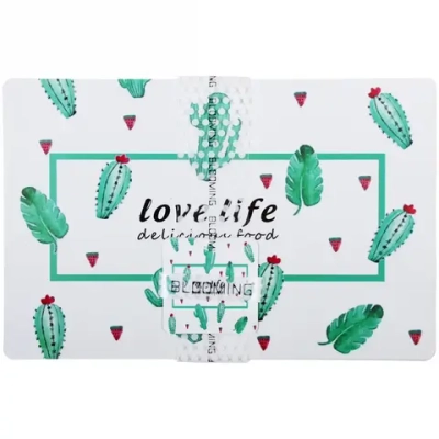 Салфетка на стол 43*28см в наборе 6+6шт «Кактусы»