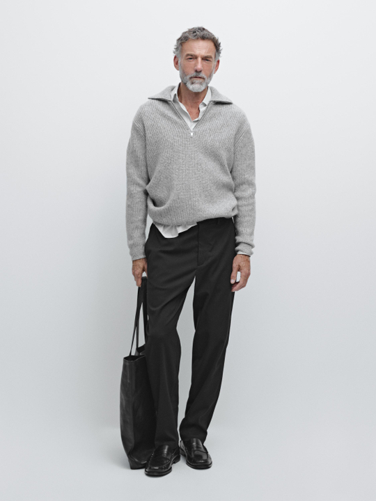 Massimo Dutti Брюки-джоггеры, черный