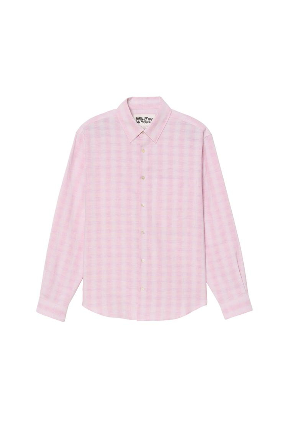 ZARA X BENITO ANTONIO РУБАШКА СВОБОДНОГО КРОЯ, ПАСТЕЛЬНО-РОЗОВЫЙ