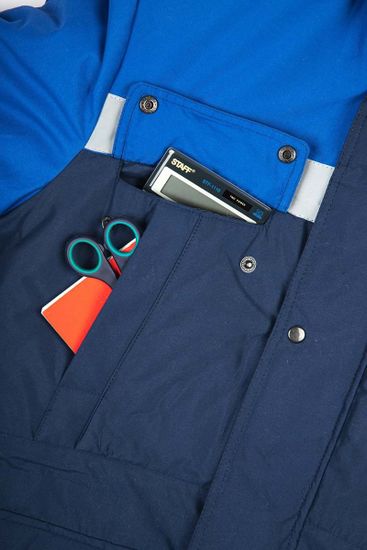 Костюм зимний "Сибер Виндстоп" полукомбинезон (т.синий/василек)