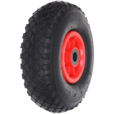 Колесо к тачке 10» 3,00-4 (ось 20мм) пневмо