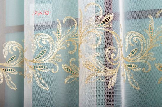 Тюль Belle французская сетка (золото)