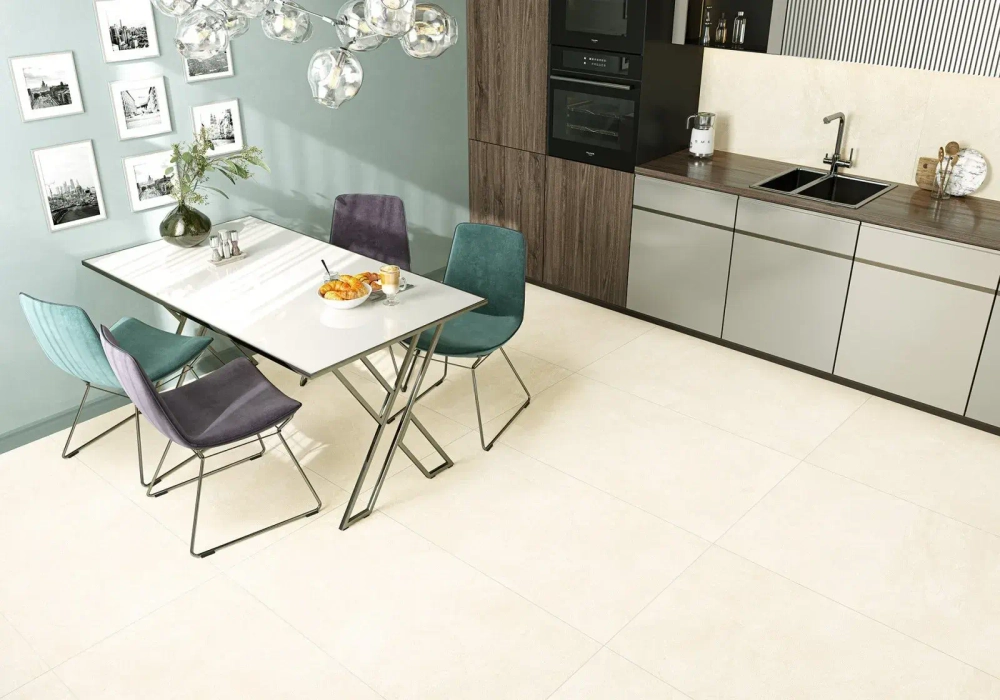 Керамогранит Alma Ceramica GFA57STM07R Stockholm 57x57 серый глазурованный матовый под камень