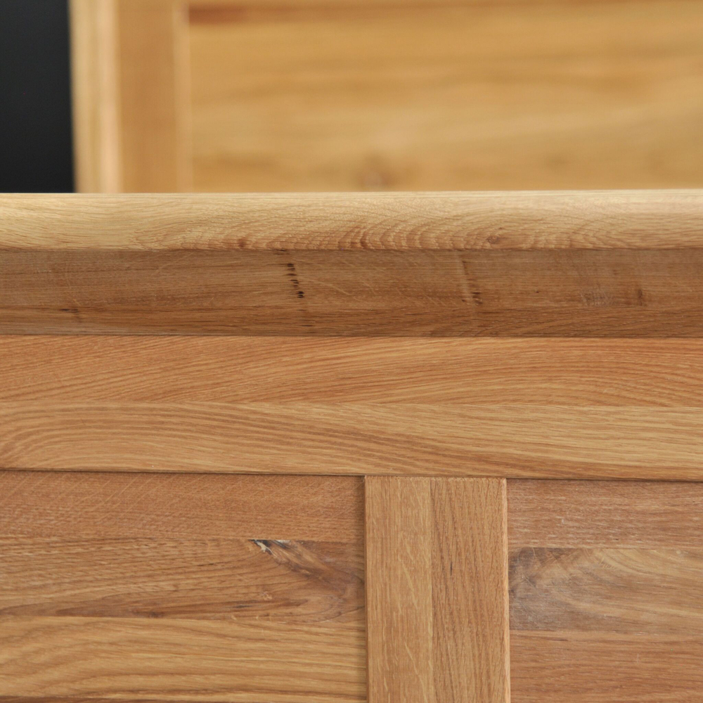 Кровать двуспальная 160х200 Мелания с ящиками, деревянная, из дуба