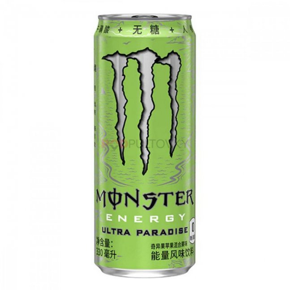 Энергетический напиток Monster Energy Ultra Paradise со вкусом киви, яблока Zero, 330мл.