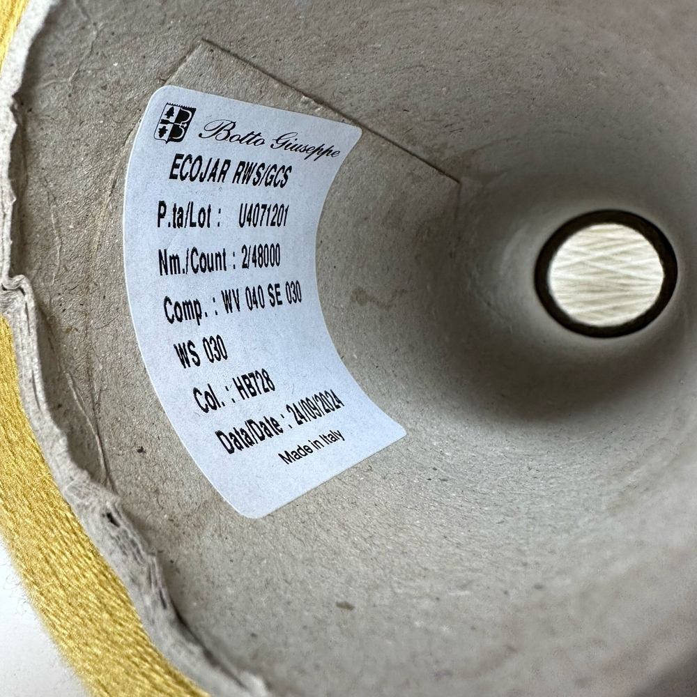 JAR - Botto Guiseppe, 30% кашемир, 30% шелк, 40% меринос, 2400м/100гр, col. HB728 цвет: горчичный