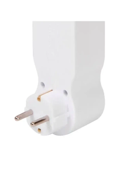 Тройник электрический с выключателем на 3 розетки, Разветвитель с заземлением и защитой от детей 16А 250В MartyHome