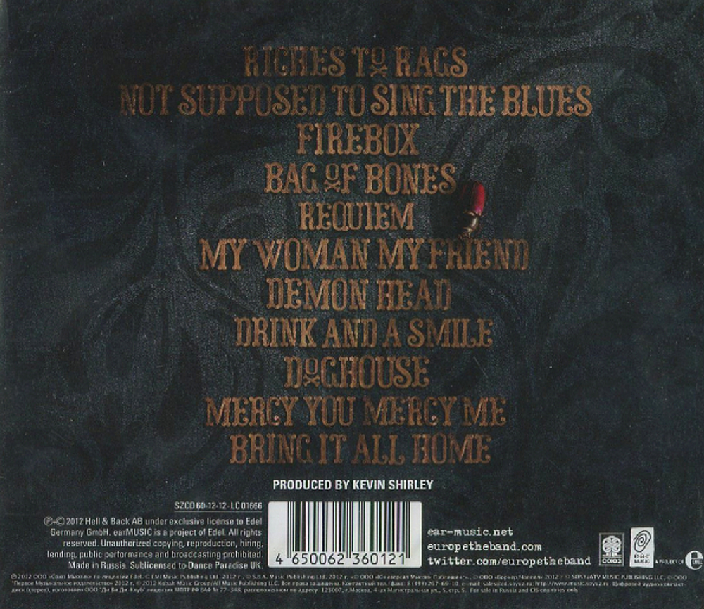 Europe / Bag Of Bones (RU)(CD)