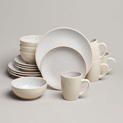 НАБОР ПОСУДЫ ОБЕДЕННОЙ BRONCO "CROCUS" НА 4 ПЕР. 16 ПР. БЕЖ (КОР=1НАБ.)