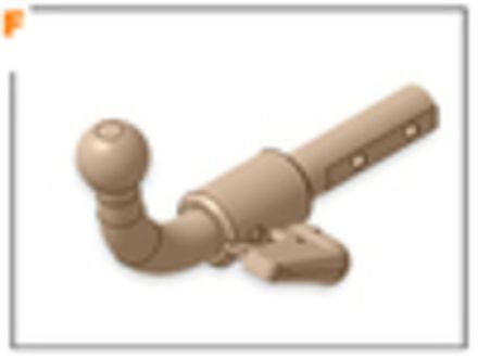 ТСУ на BMW 1 Series F40 5D  2019-, тип шара: V