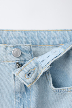 ZARA ДЖИНСЫ БОМБАЧИ, СИНИЙ