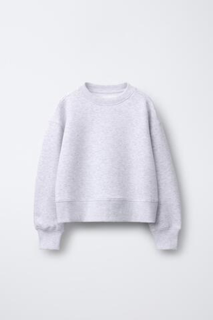 ZARA БАЗОВАЯ ТОЛСТОВКА, СЕРЫЙ МЕЛАНЖ