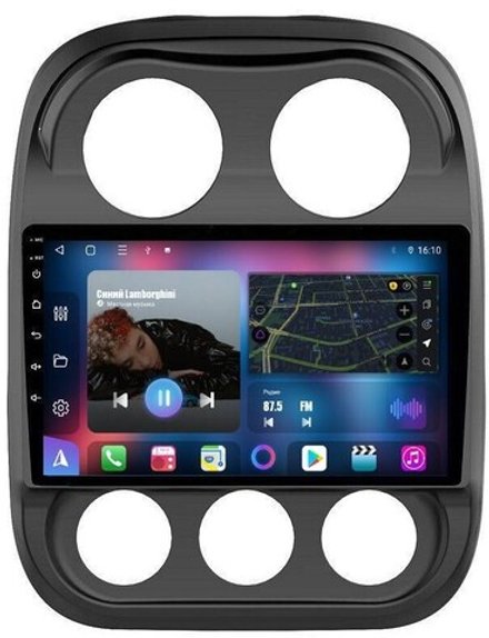 Магнитола для Jeep Compass 2011-2015 - FarCar BM1078M QLED, Android 12, ТОП процессор, 4Гб+32Гб, CarPlay, 4G SIM-слот