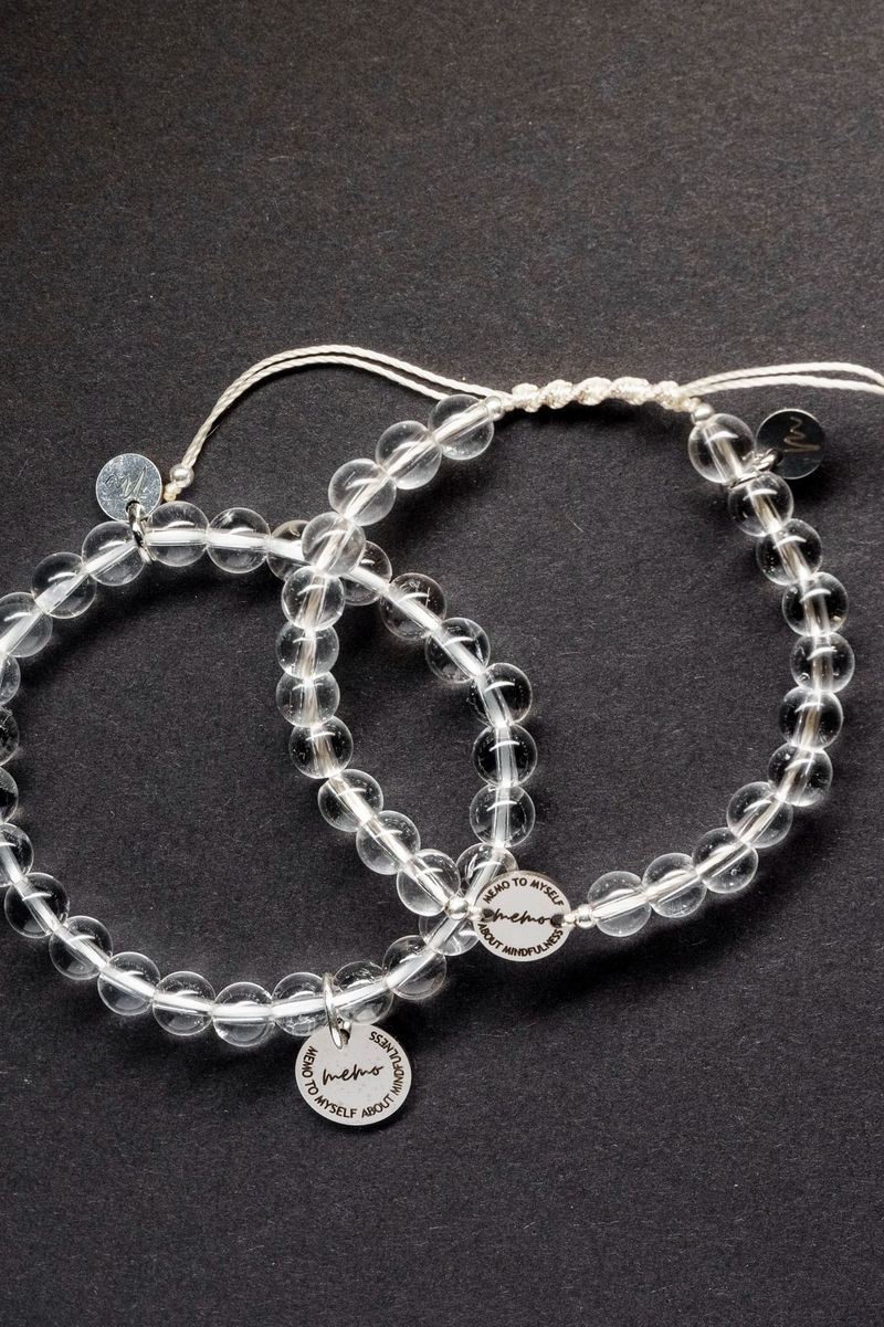 Браслет "Memo about Pure Energy" шамбала с коннектором из горного хрусталя