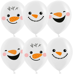 Шары "Веселые снеговики" 5 шт