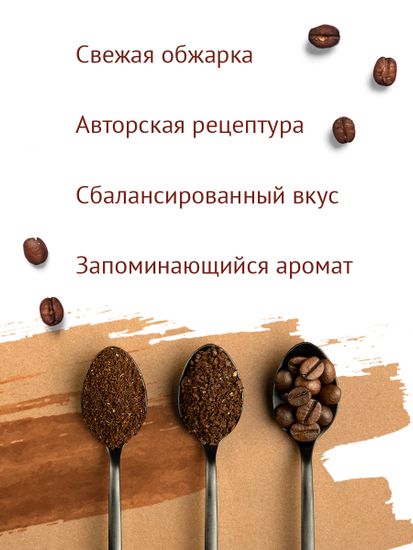 Живой Кофе Арабика Премиум для заваривания в чашке 200 г