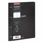 Тетрадь на кольцах БОЛЬШАЯ А4 (240х310 мм) 120 л. под кожу BRAUBERG VISTA Black (2 штуки в упаковке)