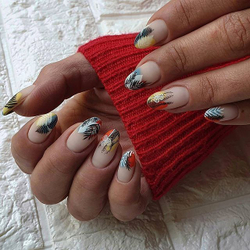 Swanky Stamping Пластина для стемпинга 049 листья