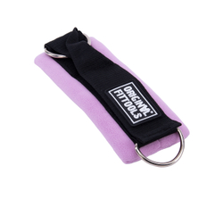 Ремень для тренировки мышц рук регулируемый фиолетовый (D-кольцо)