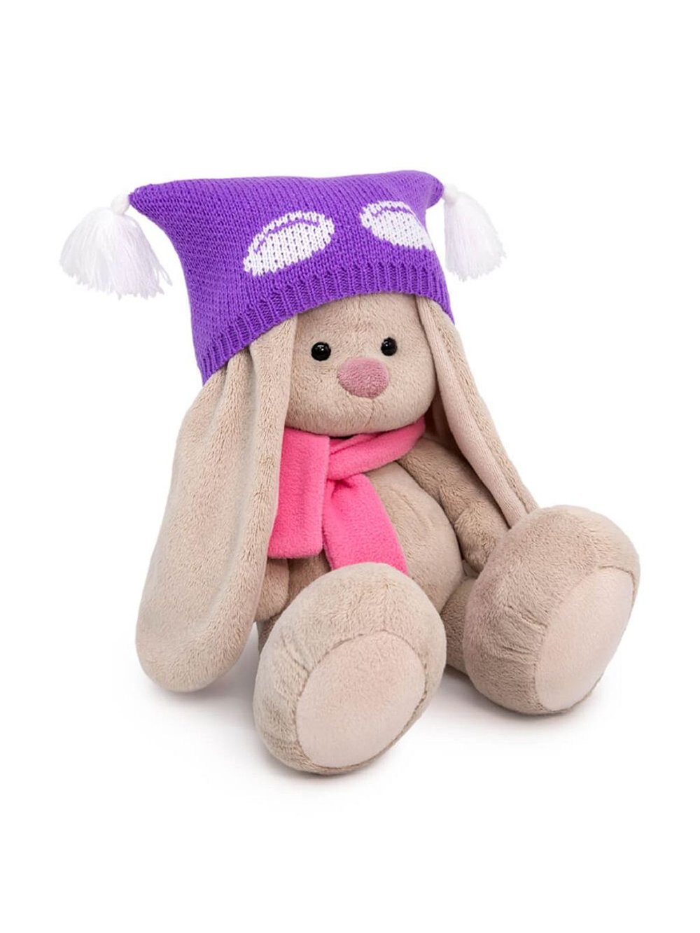 Мягкая игрушка Зайка Ми в шапке и шарфе (23 cm)